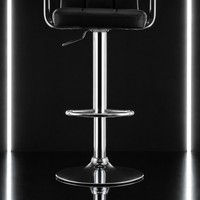 Tabouret de bar moderne en cuir, chaise de bar pivotante réglable en hauteur avec dossier, chaise haute pour îlot de cuisine, mobilier de bar
