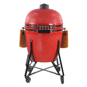 Grandi dimensioni carbone barbecue grill kamado 27 pollici kamado grill kamado forno esterno rosso