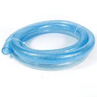 Tuyau d'irrigation en PVC transparent haute pression de 100 m, durable, flexible, écologique, non toxique, avec renfort en fibre tressée