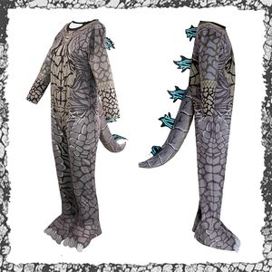 Disfraz de Dinosaurio SINSEN para Niños, Mono de Tiranosaurio Rex con Máscara y Cola, Disfraz para Fiesta de Halloween, Talla Infantil - Product Image 4