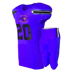 Uniforme de fútbol americano de diseño personalizado para adultos, camisetas y tops transpirables de talla grande con logotipo bordado - Product Image 5