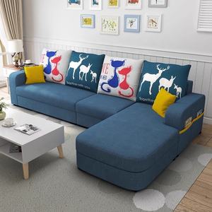 <span class=keywords><strong>Canapé</strong></span> en tissu scandinave moderne, 3 places avec housses amovibles lavables, éponge à haute résilience, pour petit salon - Product Image 3