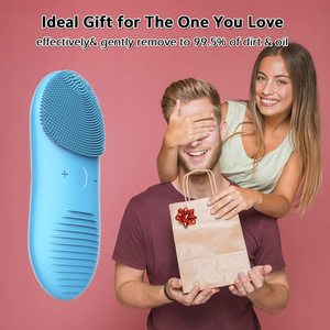Nettoyeur facial électrique Brosse nettoyante <span class=keywords><strong>pour</strong></span> <span class=keywords><strong>le</strong></span> <span class=keywords><strong>visage</strong></span> en silicone Nettoyeur de pores Brosse nettoyante <span class=keywords><strong>pour</strong></span> <span class=keywords><strong>le</strong></span> <span class=keywords><strong>visage</strong></span> Brosse nettoyante <span class=keywords><strong>pour</strong></span> <span class=keywords><strong>le</strong></span> <span class=keywords><strong>visage</strong></span> Machine à <span class=keywords><strong>laver</strong></span> <span class=keywords><strong>le</strong></span> <span class=keywords><strong>visage</strong></span> portable - Product Image 5