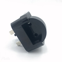 Adaptateur de prise UK vers prise européenne EU Schuko 2 broches 3 broches, convertisseur de prise 13A avec fusible intégré, connecteur de type G pour ordinateur portable, téléphone portable, voyage