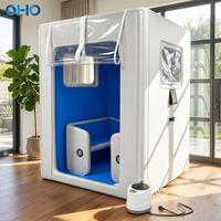 Sauna gonflable OHO pour 2 à 4 personnes, tente de sauna portable, structure Drop Stitch DWF, sauna complet avec générateur de vapeur