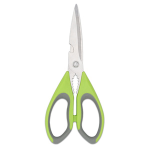 Household <b>Scissors</b> Stainless Steel Multi Functional With Absorbent Material For Refrigerators Acrylic Handles - Product Image 4