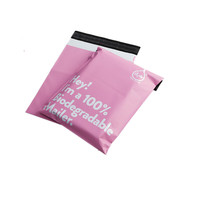 Sacs d'expédition en polyéthylène vert biodégradable avec impression de logo personnalisé pour les petites entreprises, pour vêtements, colis et besoins industriels