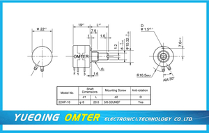 Potenziometri di precisione rotativi Sakae di alta qualità a 10 giri 22HP-10 - Product Image 4