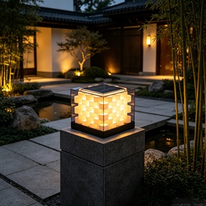 ไฟเสาโซลาร์ LED สำหรับสวนกลางแจ้ง กันน้ำ IP65 เหมาะสำหรับรั้วบ้าน ตกแต่งสวน วิลล่า และลานบ้าน - Product Image 6