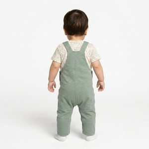 Combinaison en coton pour bébé, salopette à boutons sur le devant, avec poches, idéale pour l'extérieur - Product Image 5