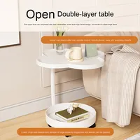 Table basse moderne en fer à double rangement, idéale pour le salon – Vente en gros usine de meubles pour la maison