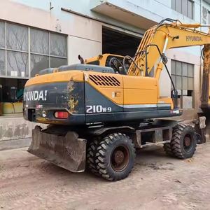 Machine à vendre dans le monde entier HYUNDAI 210W-7 210W-9 Pelle sur pneus 21 tonnes Pelle coréenne originale d'occasion en stock - Product Image 5