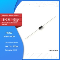 Diode redresseuse à récupération rapide FR207 2A 1000V à montage en surface haute efficacité pour alimentations à découpage