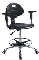 Chaise antistatique ESD réglable en hauteur pour laboratoire avec composants en alliage d'aluminium