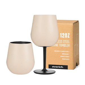 Everich Gobelet à vin en acier inoxydable de qualité supérieure de 12oz, design convertible, maintien de la température, pour divertissement à domicile, barbecue, piscine - Product Image 3