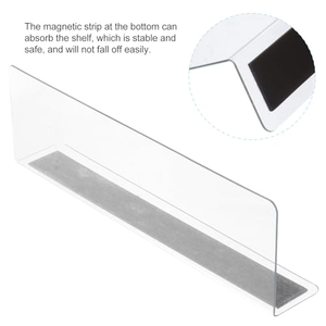 Separadores <span class=keywords><strong>de</strong></span> Estantes Magnéticos Transparentes Hookei para Farmacias y <span class=keywords><strong>Supermercados</strong></span> (Acrílico/PVC) - Product Image 5