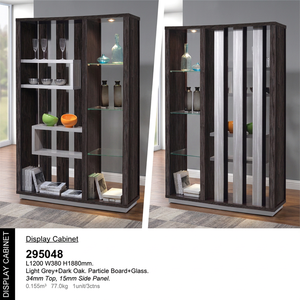 Solid Wood Display Cabinet Showcase Rack Modular Convertible Shelves Storage Living Modern Durability Design Home Office - Product Image 3