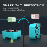 Lampe de séchage UV 3-en-1 RF4 UFO avec absorbeur de fumée et détection de poussière pour réparation de PCB de téléphones portables et poste de soudage
