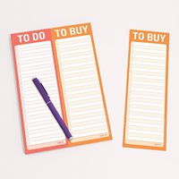 Diseño personalizado Impresión bajo demanda Lista de Verificación Portátil Lista de compras Bloc de notas adhesivo promocional para uso escolar