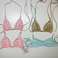 Bikini au crochet personnalisé en usine OEM, écologique, réversible, séchage rapide, maillot de bain 3 pièces, support 7 jours, vêtements de plage