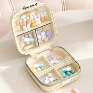 JUXINDA Nouvelle Boîte à Pilules Portable Créative pour Voyage, Boîte à Médicaments 7 Jours par Semaine à Double Couche et 7 Compartiments pour Protection Contre l'Humidité - Product Image 3