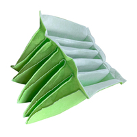Filtro de Bolsa de Algodón Verde Blanco de Eficiencia Media
