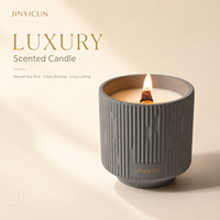 Bougie parfumée en cire de soja de 120 g avec mèche en bois, 6 parfums, étiquette privée personnalisée pour la décoration de la maison, cadeau, spa, hôtel, vente au détail, OEM