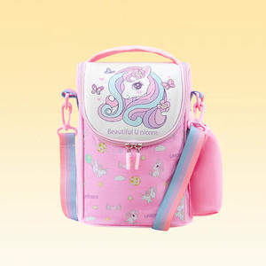 Sac à déjeuner isotherme pour enfants, motif licorne de dessin animé, imperméable, en polyester, pour l'école primaire, vente en gros - Product Image 6