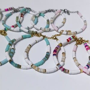 Accesorios de mar Cuentas de encanto de concha natural Cuentas de pulsera de concha baratas coloridas con agujero para cuentas de joyería DIY - Product Image 3