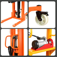 Gerbeur électrique 1500 kg, hauteur de levage 3 m, gerbeur de palettes d'entrepôt avec moteur AC, fourches réglables