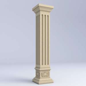 Khuôn đúc cột vuông bê tông xi măng mẫu nhà năm <span class=keywords><strong>2025</strong></span>, kiểu dáng hình nhà, có rãnh, dày dặn, dùng trong xây dựng - Product Image 5