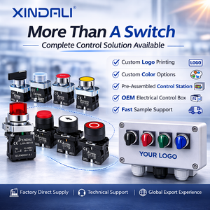 22mm XB2 셀렉터 스위치 1NO 2NO 1NC 로터리 노브 푸시 버튼 스위치 2/3 위치 셀프 록킹 리셋 산업용 제어 - Product Image 3