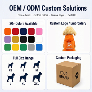 Abbigliamento per Cani con Etichetta Privata, Felpa Personalizzata Multicolore in Morbido Pile Caldo per Animali Domestici - Product Image 5