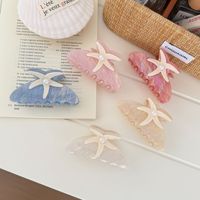 CHUJIAN Pinces à cheveux queue de sirène ondulées style sirène avec perles incrustées, pinces à cheveux 3D étoile de mer et requin colorées, accessoires pour cheveux