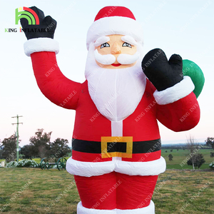 Père noël géant <span class=keywords><strong>gonflable</strong></span> décorations de noël rétro pour cour/publicité extérieure/décoration de maison - Product Image 2
