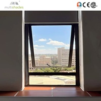 Auvent vertical moderne à persiennes multi-ombres avec écran pliant, taille personnalisée pour espaces extérieurs