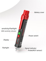 Habotest sans contact Volt courant testeur électrique crayon LCD alarme AC test de tension détecteur stylo
