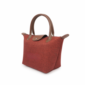 Sac fourre-tout en jute haut de gamme avec logo personnalisé, poignées en cuir PU, fermeture éclair, sac cadeau d'entreprise, taille pratique 30 x 20 x 10 cm, vente chaude - Product Image 5
