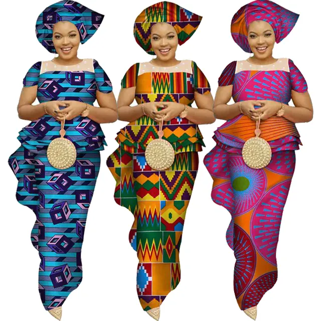 African ethnic women's dress long skirt Ankara long dress banquet daily African large size women's Christmas hot diamond Party