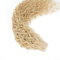 Extensiones de Cabello Virgen Genius Weft de Venta Directa del Proveedor, Doble Trama, Color Marrón Oscuro y Rizado