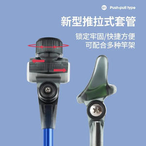 ที่วางคันเบ็ดแบบปลดเร็ว ติดตั้งด้านหลัง ทำจากโลหะ รองรับคันเบ็ดแบบหมุนได้หลายทิศทาง สีแดง น้ำเงิน ดำ - Product Image 2