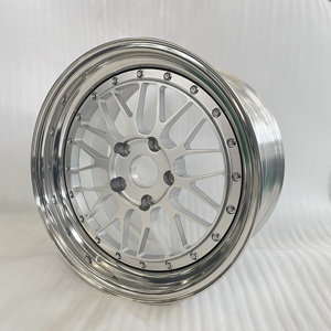 Jantes en alliage forgé RCSR <span class=keywords><strong>2</strong></span> pièces 5x112 5x127 à déport profond chromées en aluminium 18 19 20 21 22 24 26 pouces 20 22 Accessoires pour SUV et voitures - Product Image 3