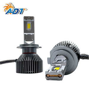 ไฟหน้ารถยนต์ ADT แบบ LED ควบคุมผ่านแอพ 3000K-8000K ปรับอุณหภูมิสีได้ ขาว เหลือง ไฟหน้า LED แบบ OEM - Product Image 1
