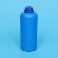 Envase Cilíndrico de HDPE de 1000 ml para Cosméticos, Multicolor, Blanco, Azul, Marrón, Translúcido, para Jabón Líquido, Superficie Esmerilada, Tapa de Rosca, OEM