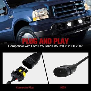 ไฟตัดหมอก LED Ford F350 F250 6000K 6000 LM 12V 55W สำหรับการดัดแปลงอัพเกรด2005-2007 - Product Image 5