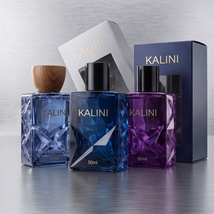 Envase de Perfume Personalizado de Lujo, Botella de Vidrio Cuadrada Vacía de 50 ml con Cuello Corto y Caja, para Muestras de Perfume - Product Image 5