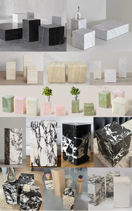 Thiết Kế Mới Tự Nhiên Mờ Trắng Onyx Ngọc Bích Bằng Đá Cẩm Thạch Trà End Bảng Vuông Cube Đá Cẩm Thạch Chân Cao Đồ Nội Thất Nhà Bên Bảng - Product Image 2