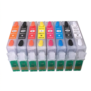 Compatible Epson T1590 9 <b>Ink</b> Cartridges <b>Refillable</b> For Stylus R2000 Digital Printing - Product Image 1