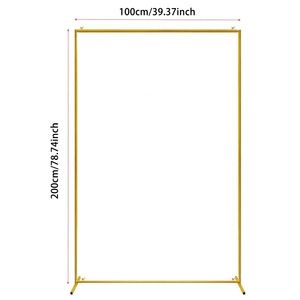 Nouvel arc <span class=keywords><strong>rectangulaire</strong></span> de mariage et accessoires de <span class=keywords><strong>ballon</strong></span> de cadre en fer rond décoration de fête avec pôle unique pour mariages et événements - Product Image 6