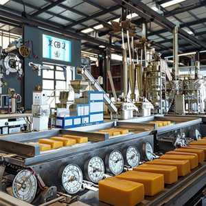 <b>small</b> line production laundry <b>bar</b> soap making machine made in China - Product Image 1